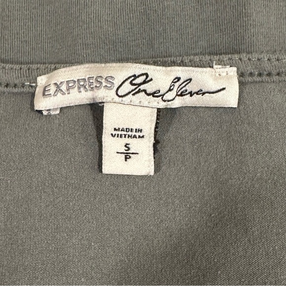 Express One Eleven Bodysuit | Women’s SP | Green | Deep V Crisscross Y2K - Picture 10 of 12